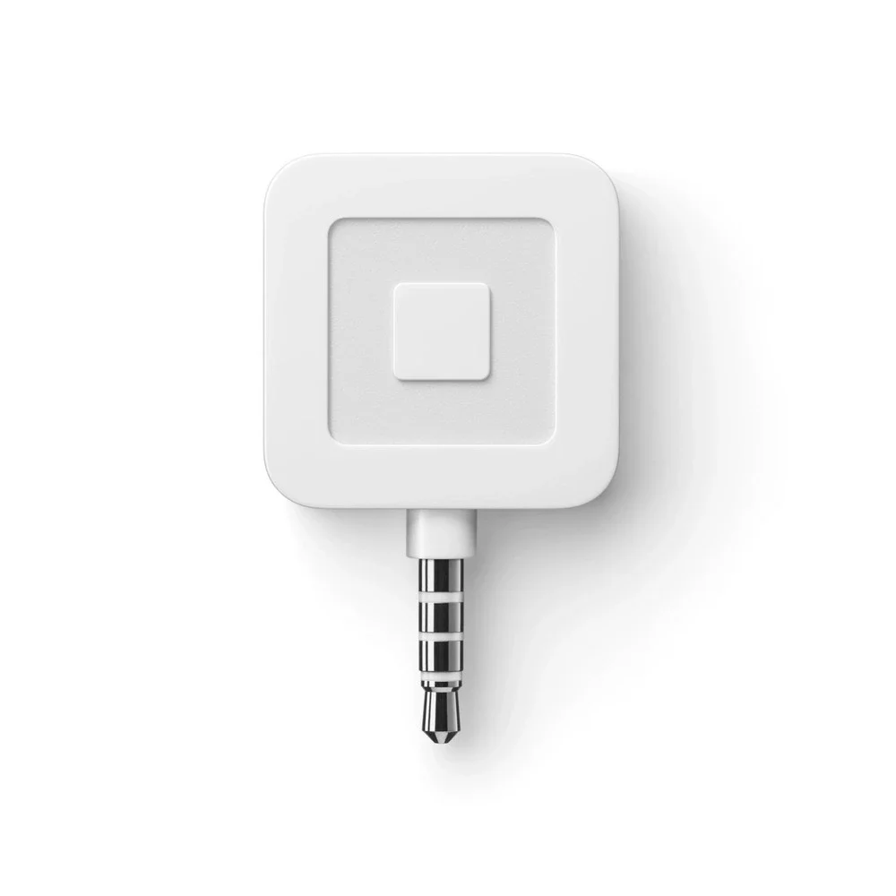 Lot of 3 Square Reader for Magstripe 3.5mm Headphone Jack White with Decal